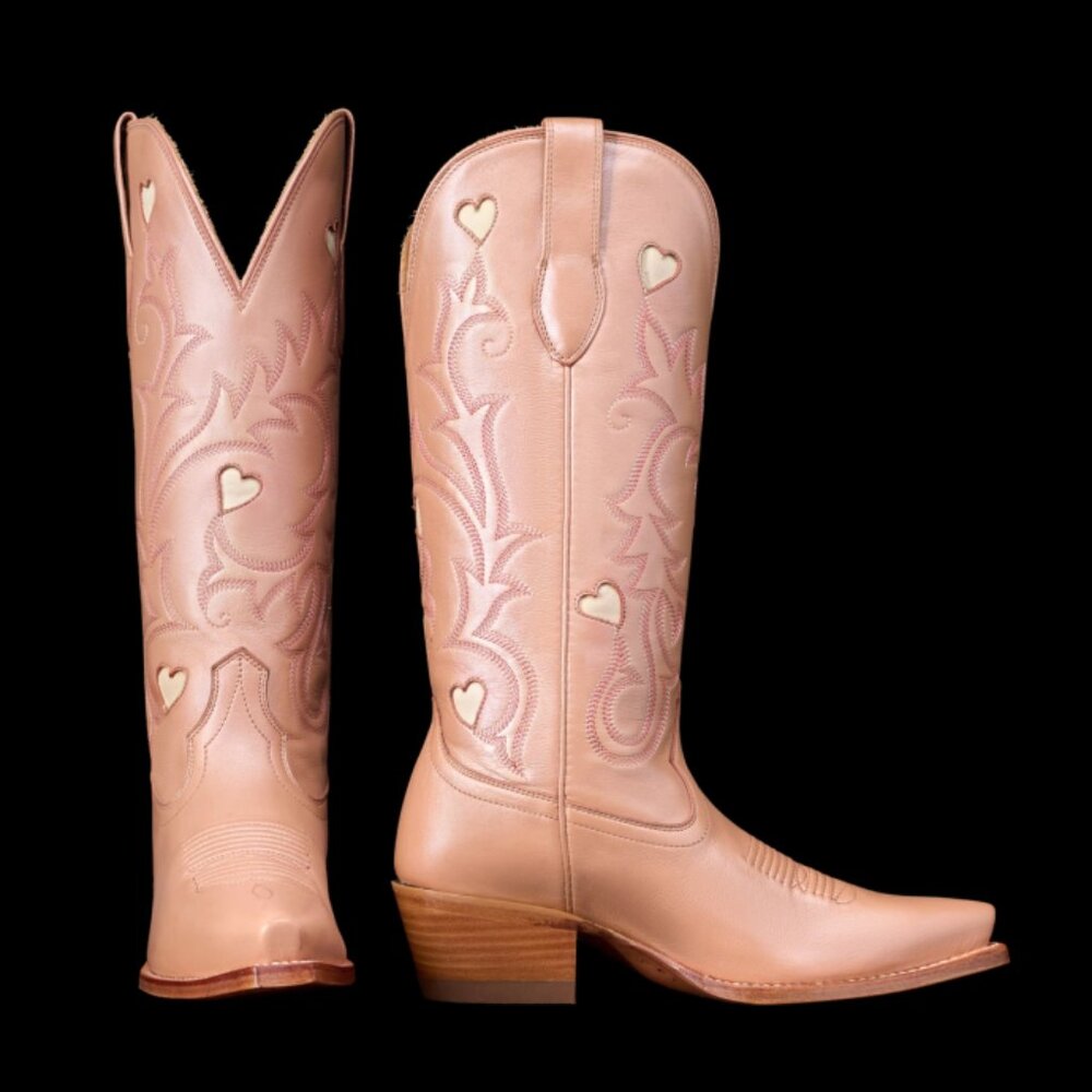 Tecovas Annie Hearts – Rose Gold Goat – Size 9.5 B – BRAND NEW (Limited Edition) - Picture 2 of 6